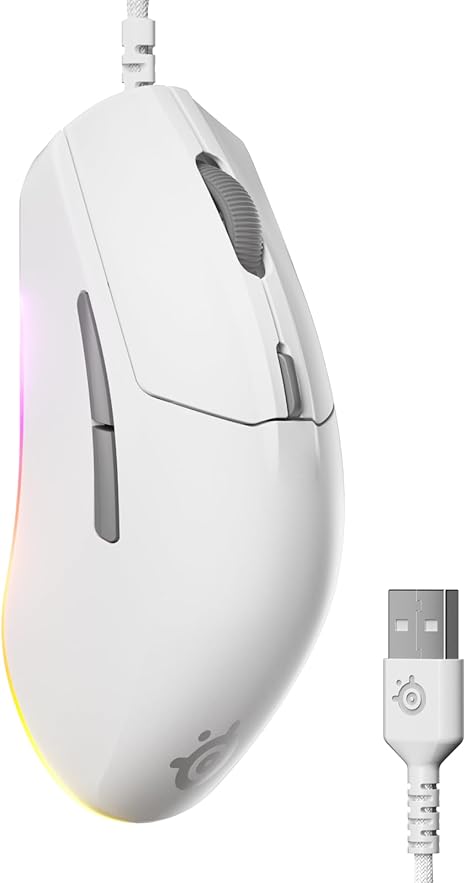 SteelSeries Rival 3 Gen 2 Wired Gaming Mouse - White