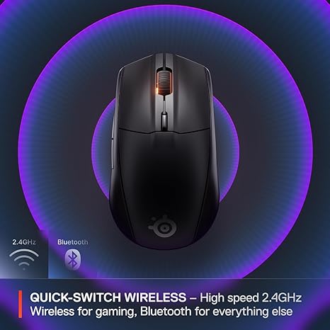 SteelSeries Rival 3 Wireless Gen 2 Gaming Mouse - Black