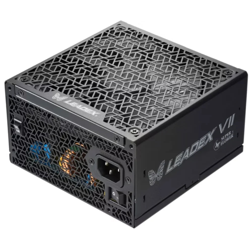 Super Flower Leadex VII Platinum 1200W Pro 80+ Platinum Full Modular Power Supply, ATX 3.0, PCIe 5.0 Cable - PakByte Computers