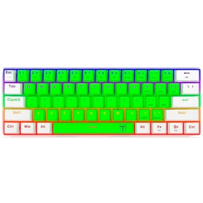 T-DAGGER Arena T-TGK321 Mechanical Gaming Keyboard - Green/White - PakByte Computers