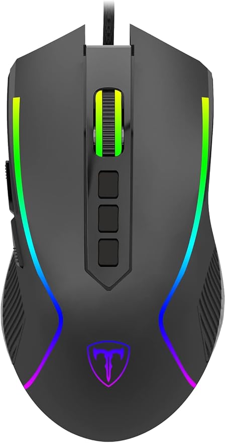 T-DAGGER T-TGM209 Darkangel RGB Mouse - Black - PakByte Computers