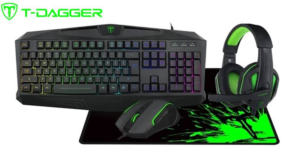 T-DAGGER T-TGS003 4 IN 1 Gaming Combo Set - PakByte Computers