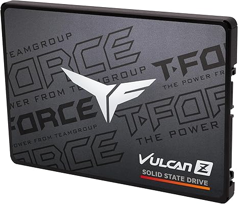 TEAMGROUP T-Force Vulcan Z 512GB SLC Cache 3D NAND TLC 2.5 Inch SATA III Internal Solid State Drive - PakByte Computers