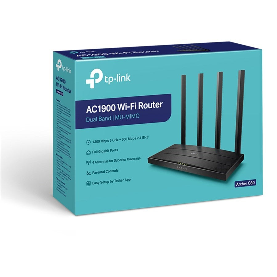 TP-Link Archer C80 AC1900 Wireless MU-MIMO Wi-Fi Router - PakByte Computers
