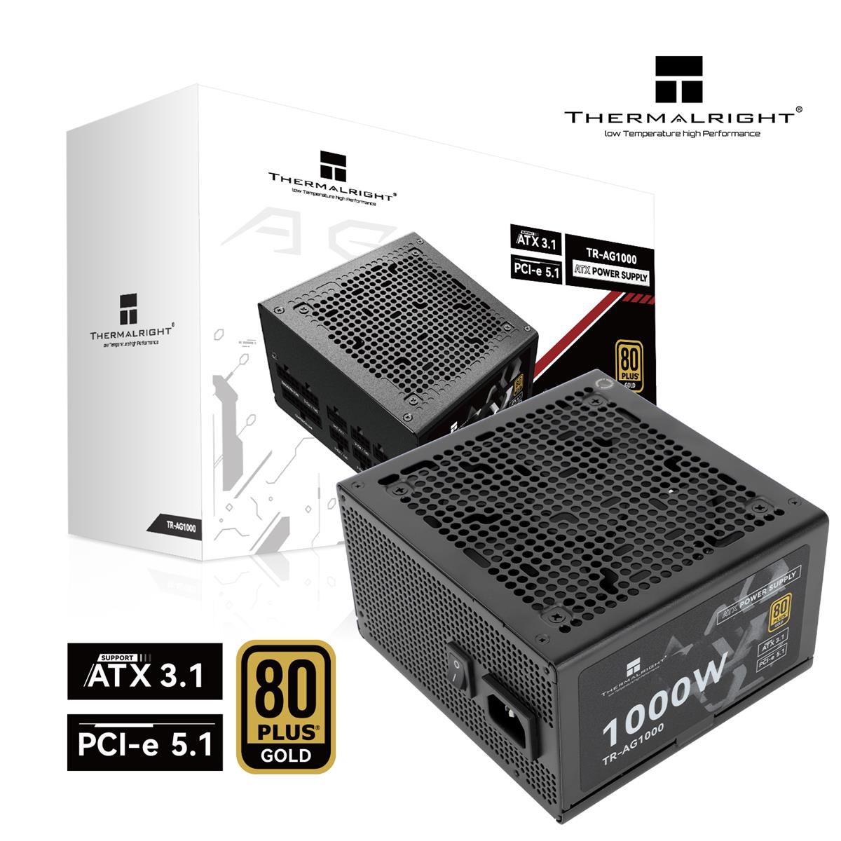 Thermalright AG-1000 1000W 80 Plus Gold Fully Modular ATX 3.1 Power Supply - PakByte Computers