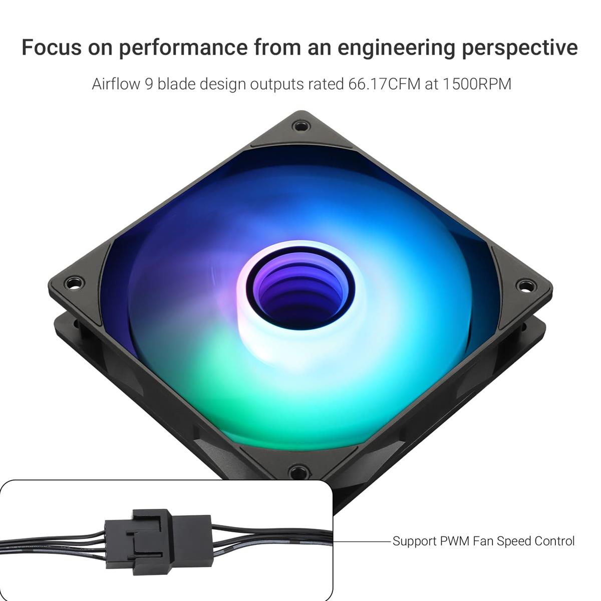 Thermalright TL-C12B-S V3 X3 ARGB 120mm Case Fan - PakByte Computers