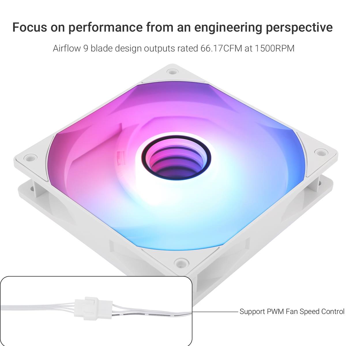 Thermalright TL-C12W-S V3 X3 ARGB 120mm Case Fan - PakByte Computers