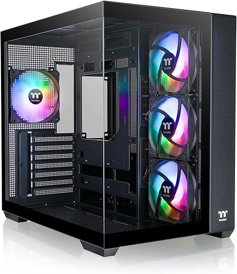 Thermaltake View 380 TG ARGB ARGB Mid Tower ATX Case - Black