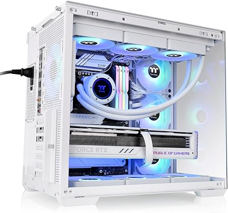 Thermaltake View 380 TG ARGB Mid Tower ATX Case - Snow