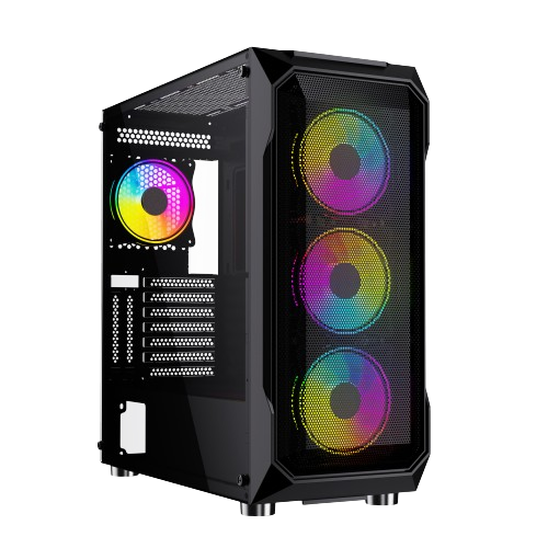 Thunder Scar Gaming Case – Black - PakByte Computers