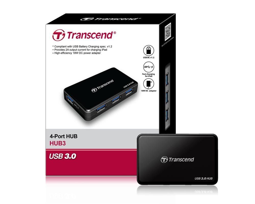 Transcend HUB3K 4-Port USB Hub