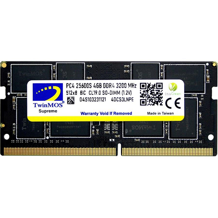 TwinMOS 4GB 3200MHz C22 DDR4 SO-DIMM Laptop Memory - PakByte Computers