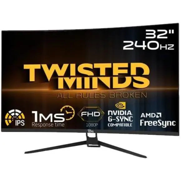 Twisted Minds TM32RFA - 240Hz 1080p FHD VA 32" Gaming Monitor - PakByte Computers
