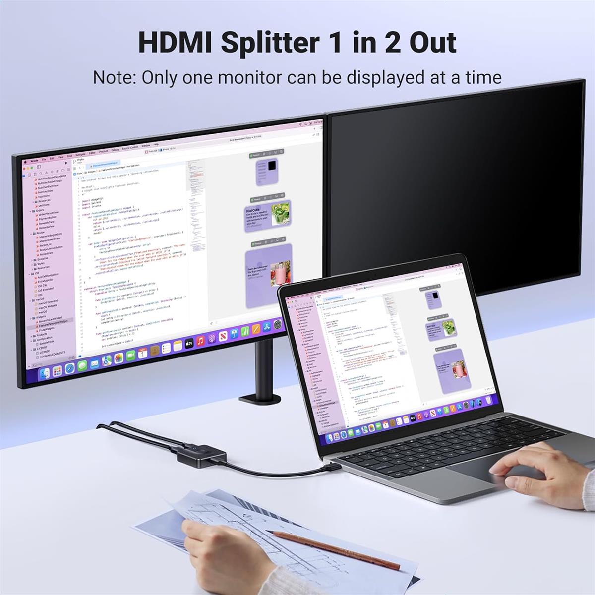 UGREEN 2 In 1 Out HDMI Switcher 4K@60Hz - PakByte