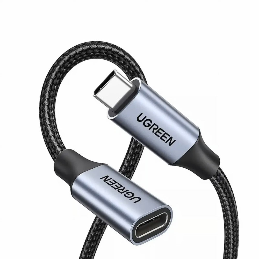 UGREEN 30205 USB-C to USB-C Female Gen 2 (1 Meter)  Extension Cable Dark Gray - PakByte Computers