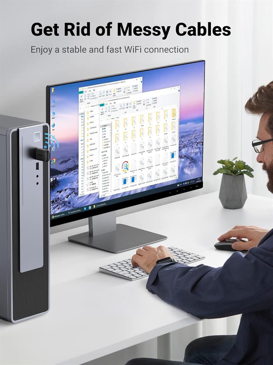 UGREEN AC650 11ac DualBand Wireless USB Adapter - PakByte