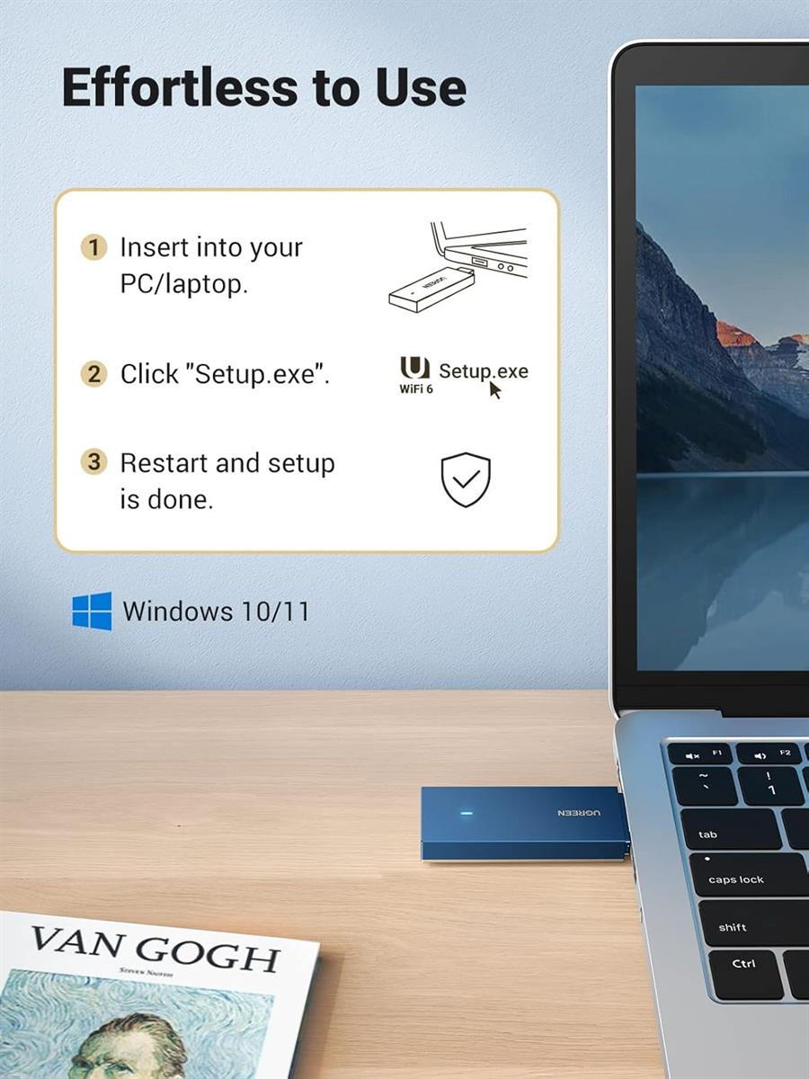 UGREEN AX1800 DualBand Wireless Adapter (Wi-Fi 6) - PakByte