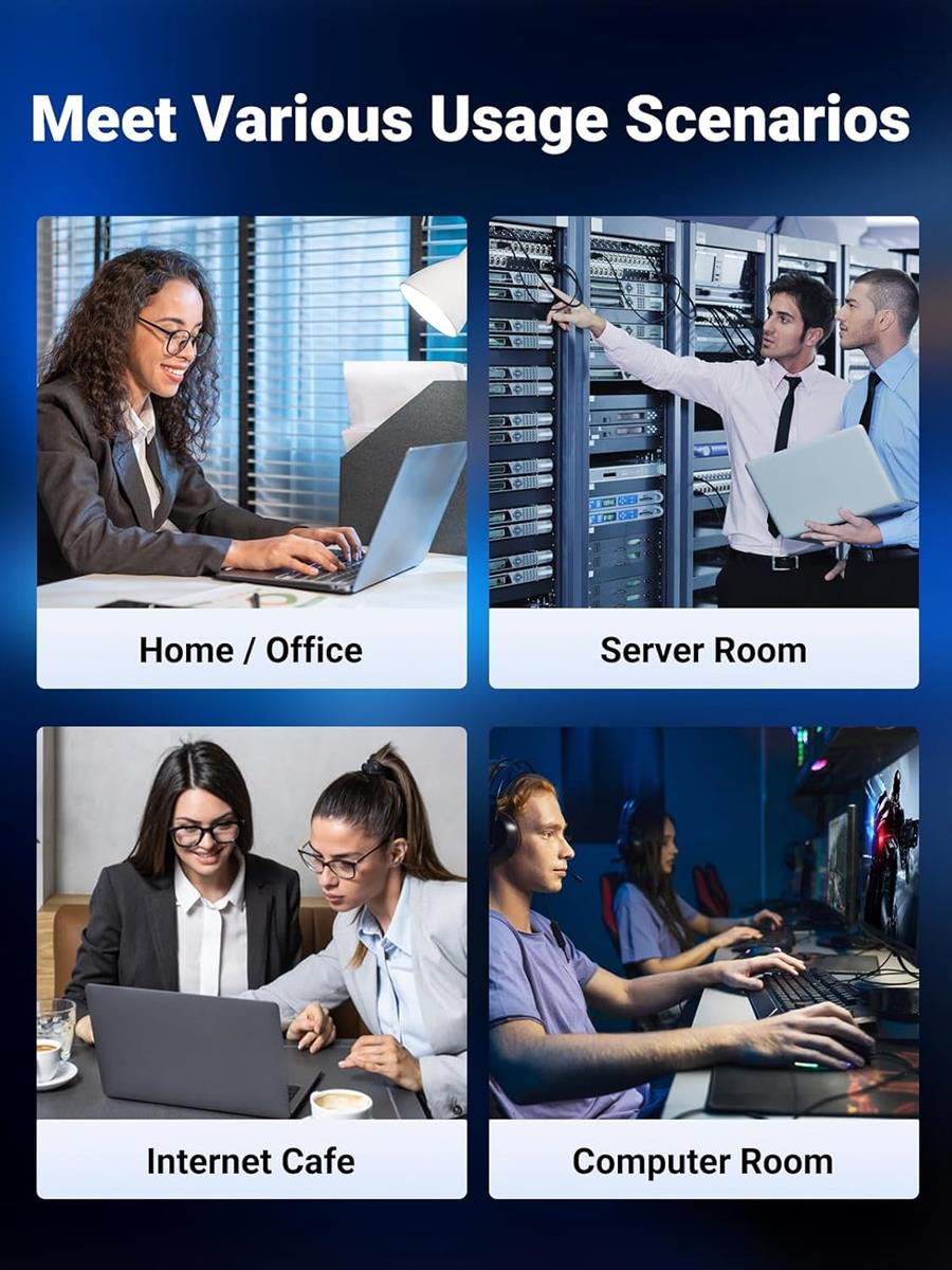 UGREEN CAT8 Shielded Round Braided Cable Modular Plugs 1m - PakByte