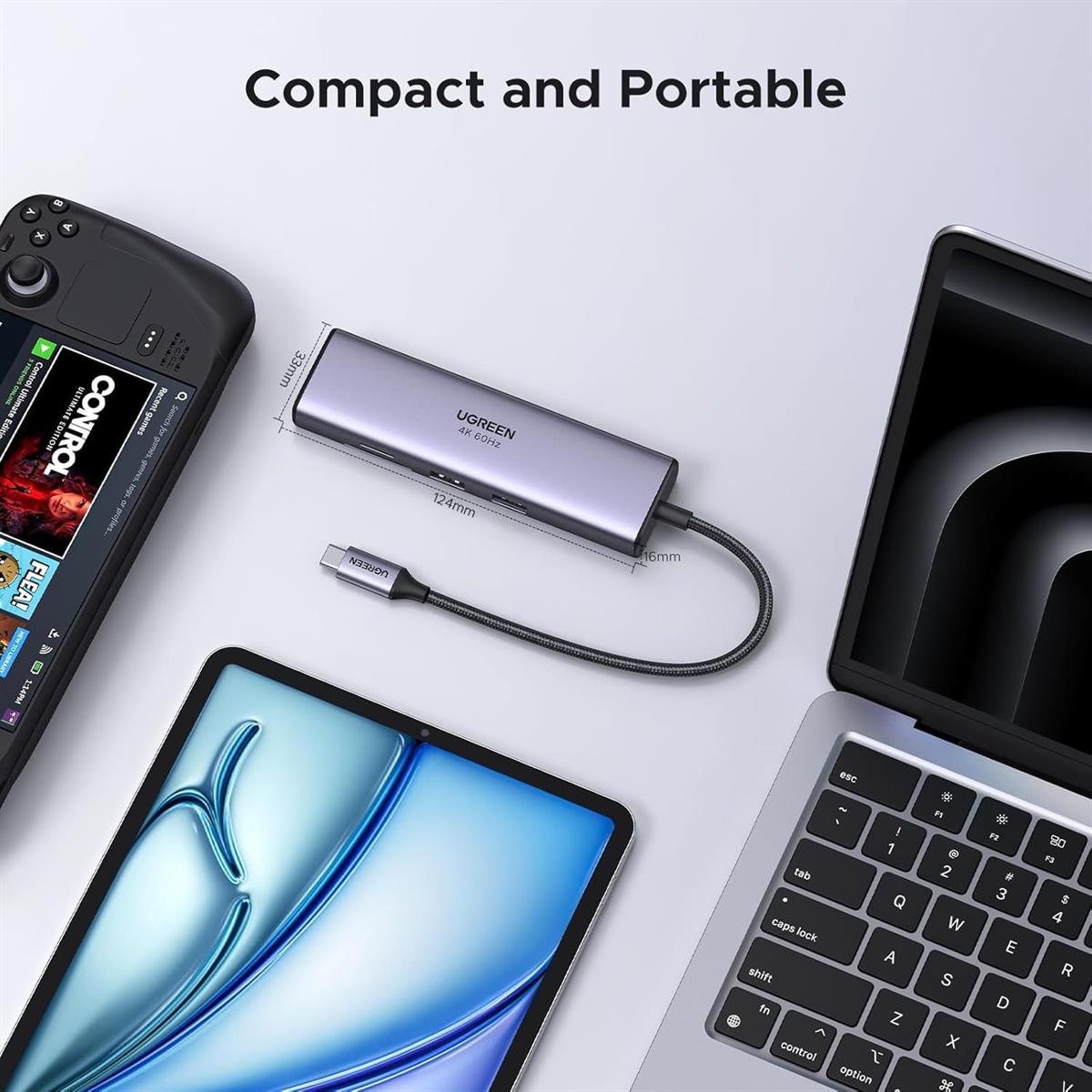 UGREEN USB-C Multifunction Adapter with Ethernet Interface (7- in-1) - PakByte