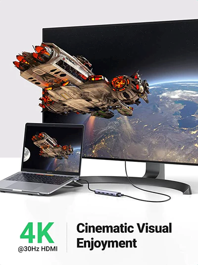 UGREEN USB-C to 4*USB 3.0+HDMI Adapter (5-in-1) - PakByte