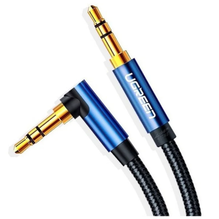 UGreen 3.5mm Male to 3.5mm Male Cable Gold Plated Metal Case with Braid 3M (Blue) - PakByte