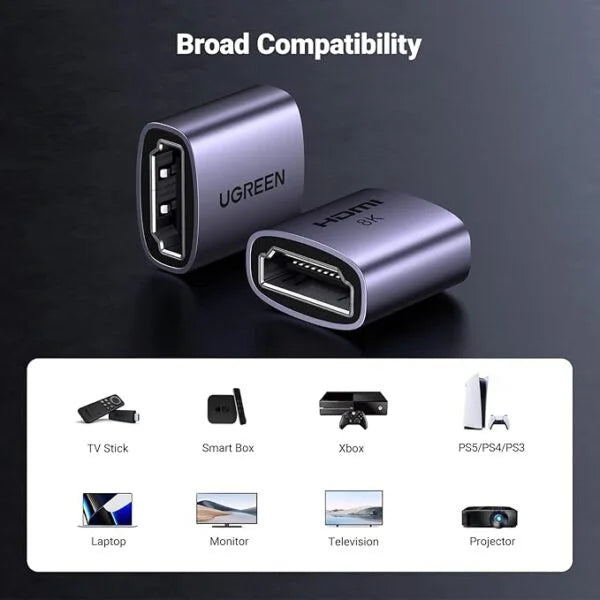 UGreen 90592 HDMI 8K Female To Female Coupler Adapter