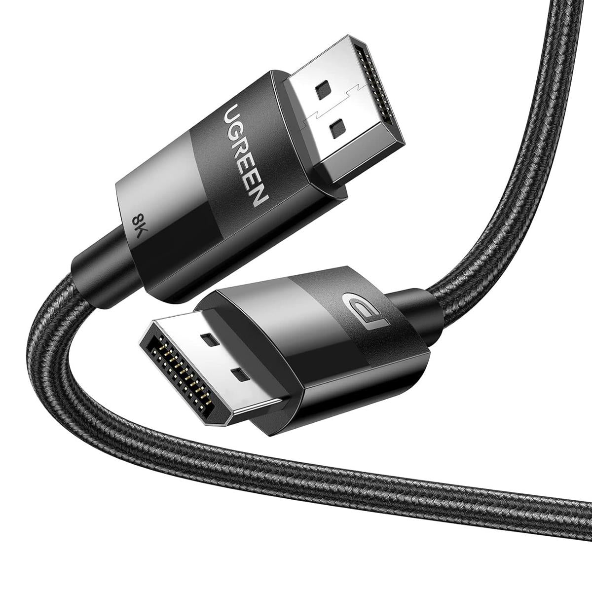 UGreen DisplayPort 1.4 Certified Cable 5M, 8k DisplayPort to DisplayPort Cable Nylon Braided DP to DP (8K@60Hz and 4K@144Hz) Support 32.4Gbps HDR HDCP Gaming Monitor Cable for Laptop PC TV - PakByte