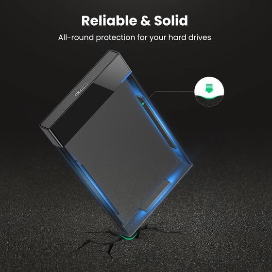 Ugreen 2.5" Hard Drive Enclosure USB 3.0 to SATA III Adapter Supports 2.5 Inch SSD & HDD 9.5mm 7mm External Hard Drive Enclosure - PakByte