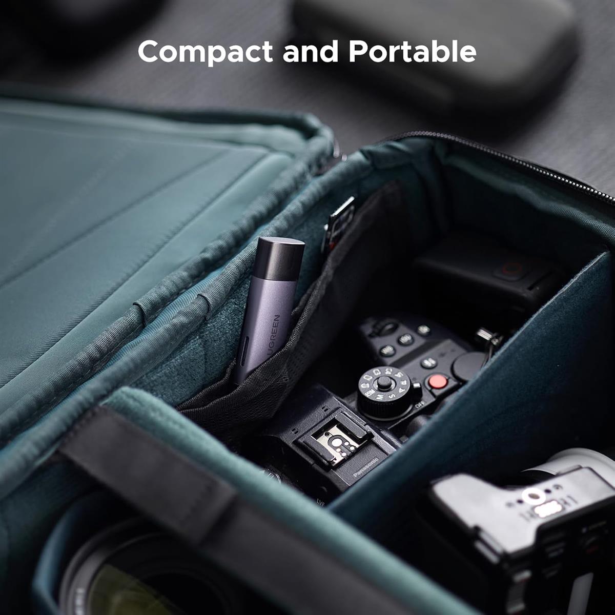 Ugreen 2-in-1 SD Card Reader, USB-C USB 3.0 Micro SD Card Reader Memory Card Reader Adapter for SD SDHC SDXC MicroSD Compatible with iPhone 16 15 Pro/Pro Max Samsung Android Computer PC MacBook iPad - PakByte