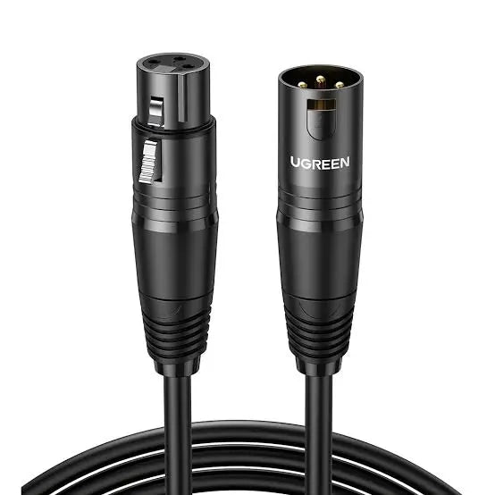 UGREEN 20712 AV130 XLR Microphone Extension Cable – 3-Pin XLR Male to Female - 5 Meter