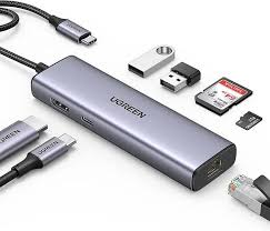 UGREEN 90568 7-IN-1 USB-C TO 2XUSB A PD Adapter