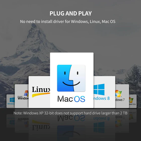 Ugreen External Hard Drive Enclosure for 3.5 Inch SATA SSD HDD USB 3.0 to SATA III Hard Drive Case with UASP Power Adapter Compatible - PakByte