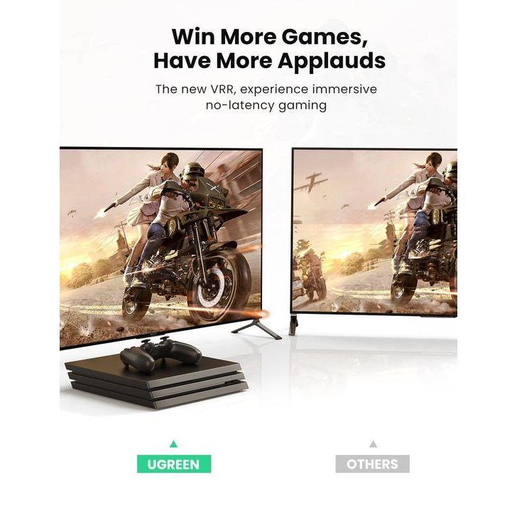 Ugreen HDMI 8K Cable Male to Male Aluminum Alloy Shell Braided - 2m (Black) - PakByte