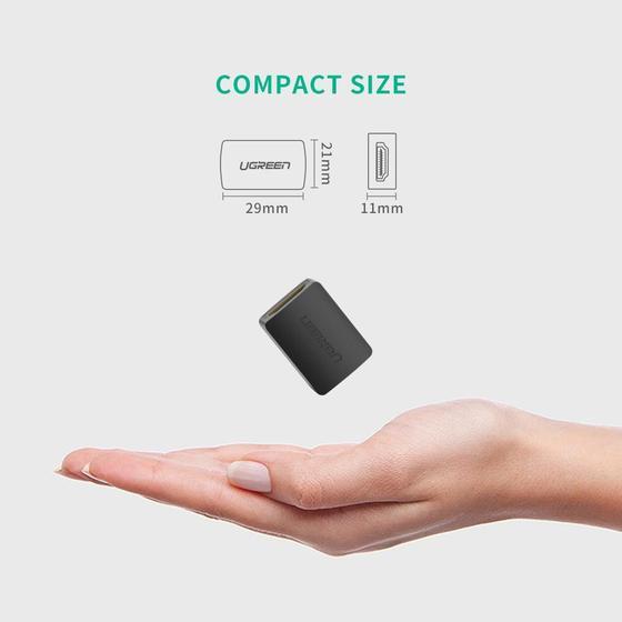 Ugreen HDMI Female to Female Adapter - Black - PakByte