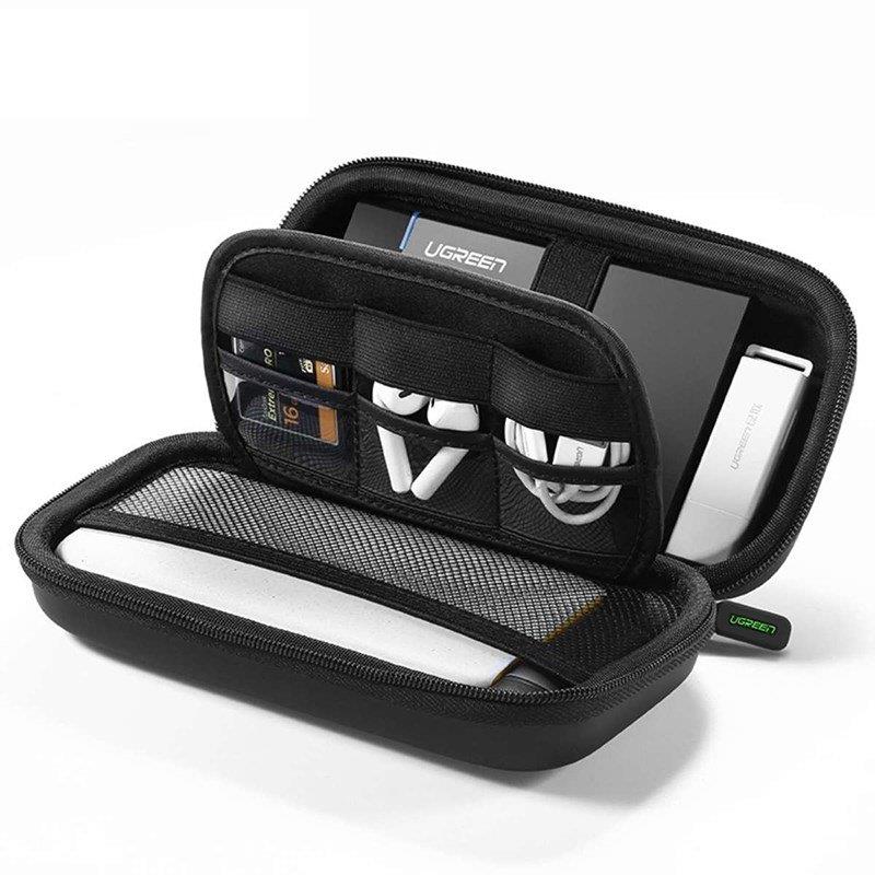 Ugreen Hard Disk Case Storage Bag Large - Black - PakByte
