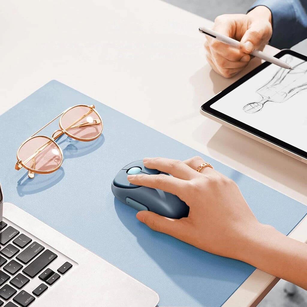 Ugreen MU102 Fun+ Wireless Mouse, Bluetooth/2.4GHz, Adjustable DPI Up To 4000, Rechargeable Battery, USB-C, Durable Construction, Modern Design, Black/Blue - PakByte