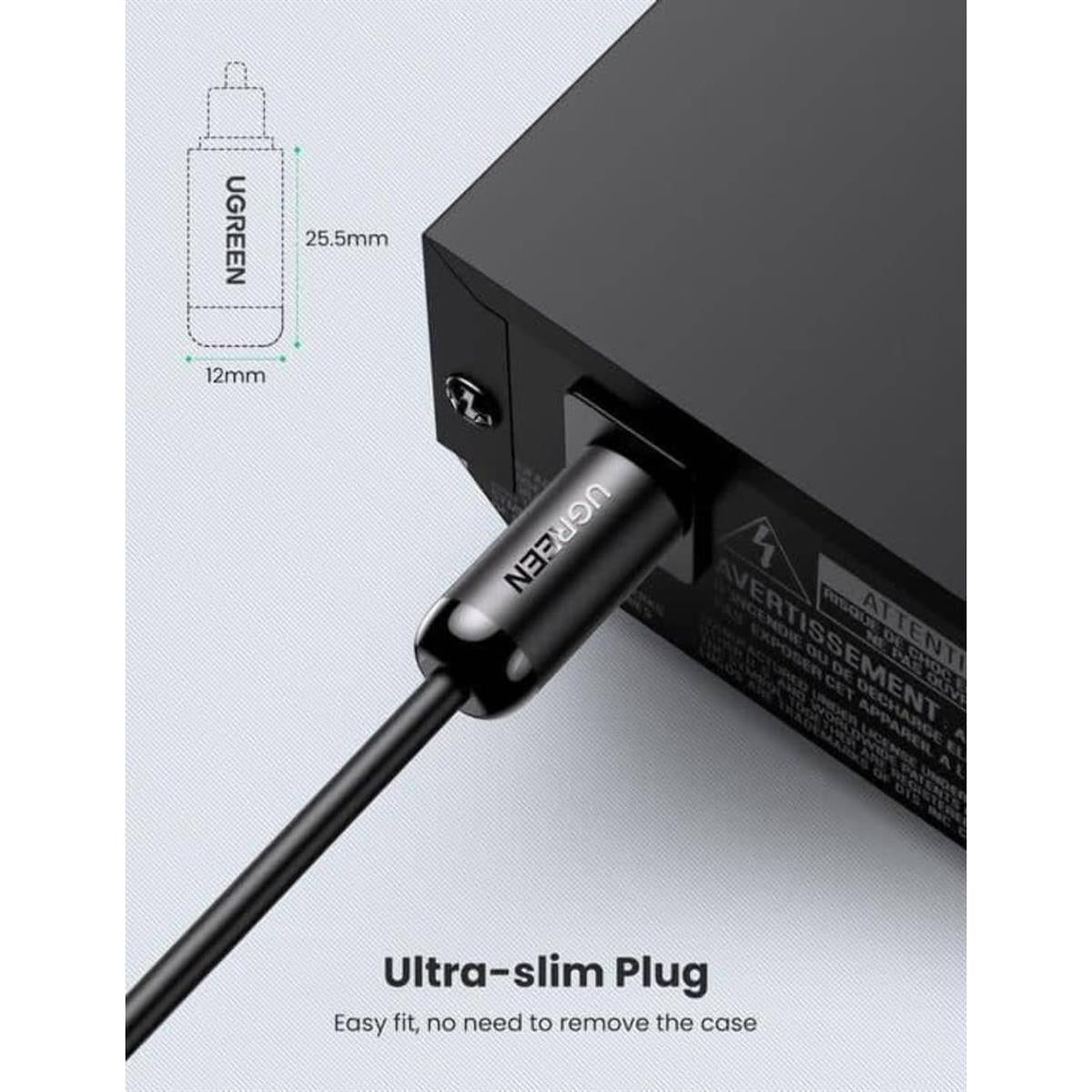 Ugreen Toslink Fiber Optical Audio Cable, 1.5 Meter - PakByte