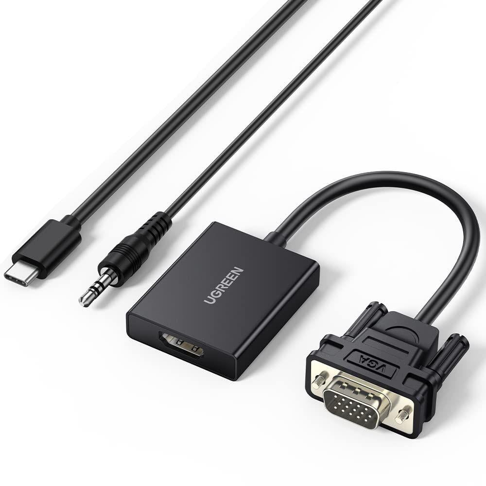 Ugreen VGA to HDMI Adapter (VGA Male to HDMI Female Converter) - PakByte