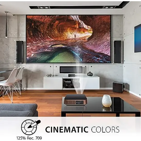 ViewSonic M2 Portable Projector with 1200 LED Lumens, Harman Kardon Bluetooth Speakers - PakByte Computers