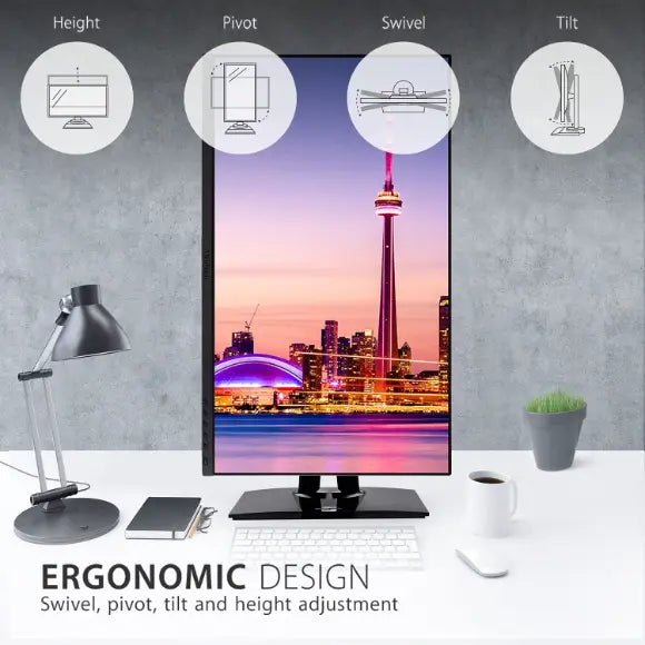 ViewSonic VP2756-2K 27" 2K QHD Pantone Validated 100% sRGB & Factory Pre-Calibrated Monitor - PakByte Computers