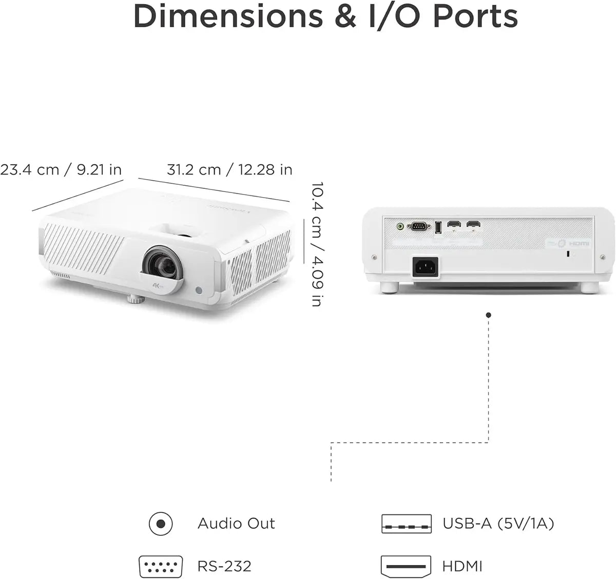 ViewSonic LX750-4K 4K UHD Laser Projector