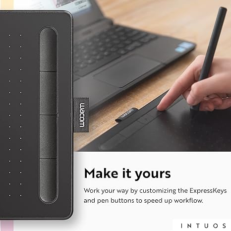 Wacom Intuos Small Graphics Drawing Tablet - Black - PakByte Computers