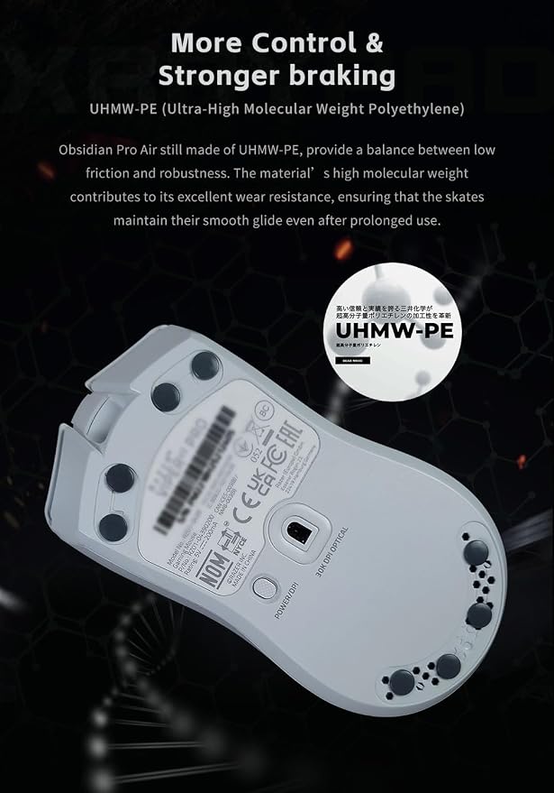 X-Raypad Obsidian Pro Air Speed Mouse Skates