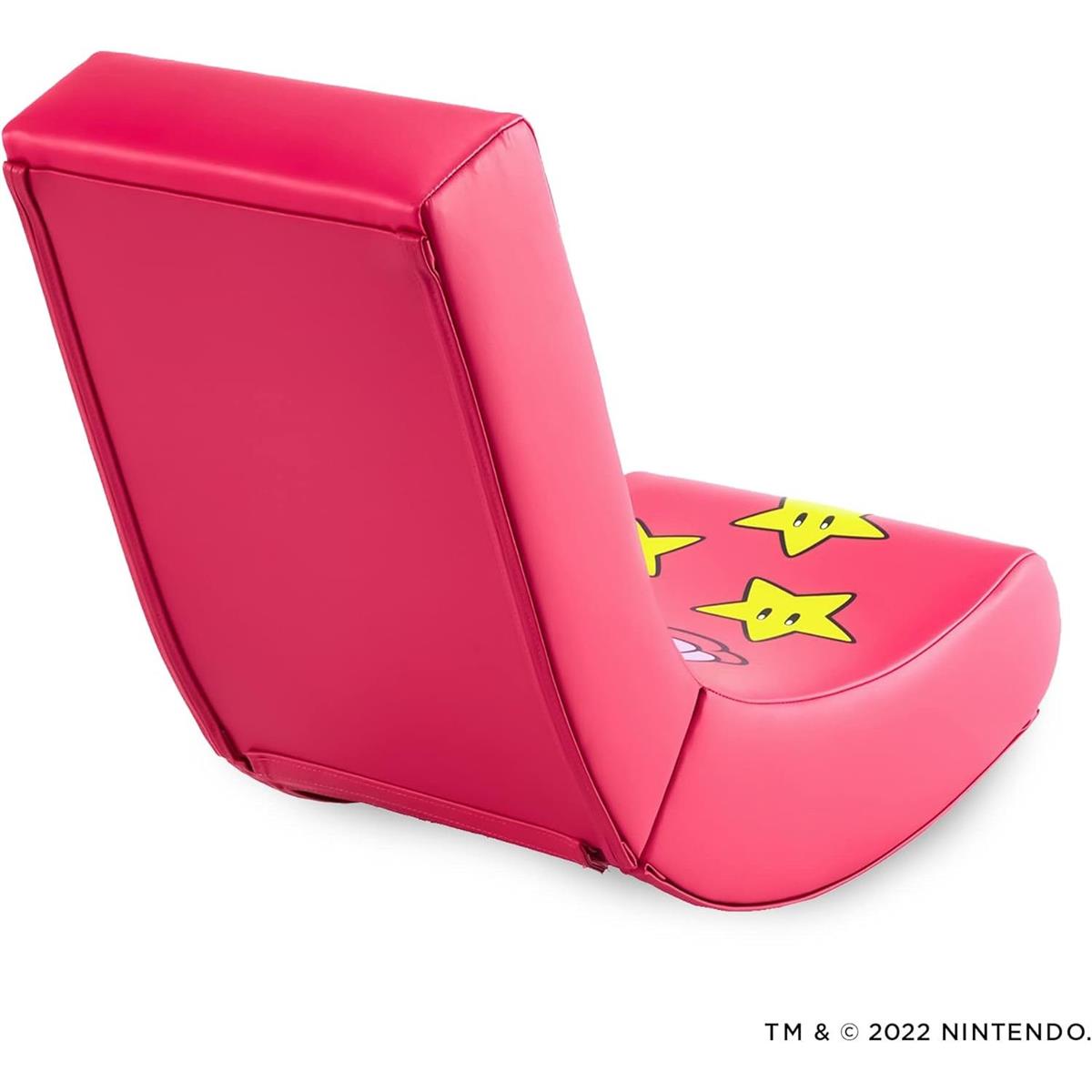 X Rocker Super Mario All-Star Peach Floor Rocker Nintendo Gaming Chair - Pink - PakByte Computers