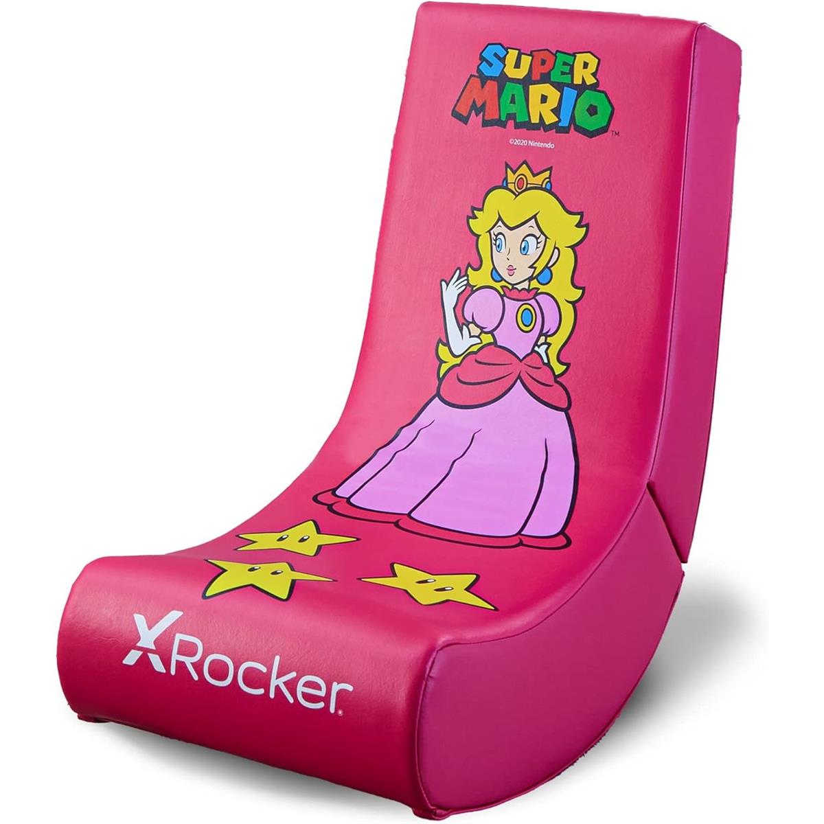 X Rocker Super Mario All-Star Peach Floor Rocker Nintendo Gaming Chair - Pink - PakByte Computers