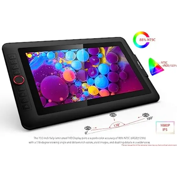 XP-PEN Artist 13.3 Pro Drawing Monitor Pen Display with XP-PEN Office Desk Pad - PakByte Computers