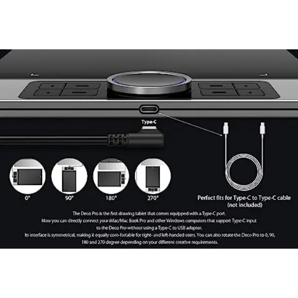 XP-PEN Deco Pro Medium 11x6" Graphics Drawing Ultrathin Digital Pen Tablet - PakByte Computers