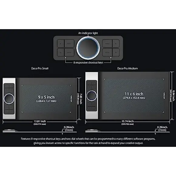 XP-PEN Deco Pro Medium 11x6" Graphics Drawing Ultrathin Digital Pen Tablet - PakByte Computers