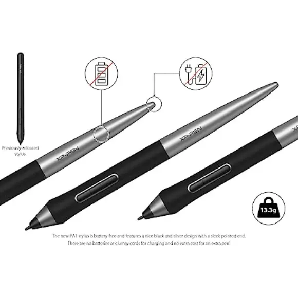 XP-PEN PA1 Battery-Free Stylus Compatible with XP-Pen Deco Pro S/Deco Pro M/Deco Pro SW and Deco Pro MW Graphics Tablet - PakByte Computers