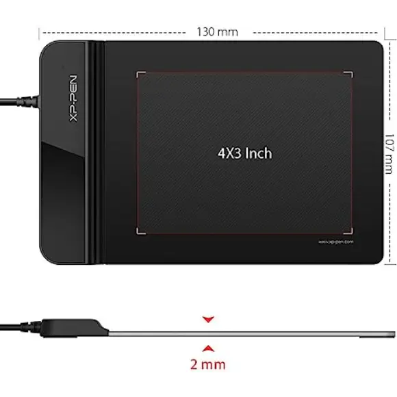 XP-PEN Star G430S Graphic Drawing Tablet 4"x3" inch Ultrathin (Black) - PakByte Computers
